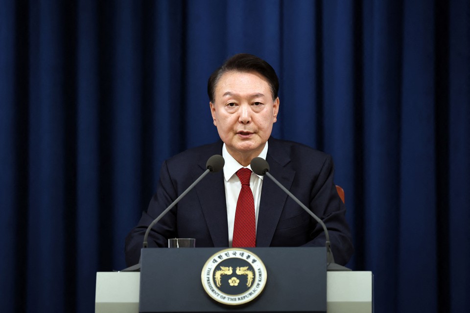 Presidente afastado da Coreia do Sul, Yoon Suk Yeol/foto: HANDOUT/South Korean Presidential Office/AFP Presidente afastado da Coreia do Sul, Yoon Suk Yeol/foto: HANDOUT/South Korean Presidential Office/AFP