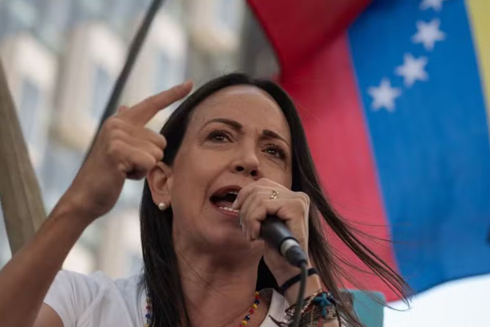 Líder opositora da Venezuela, María Corina Machado (foto: Gabriela Oraa/AFP) Líder opositora da Venezuela, María Corina Machado/foto: Gabriela Oraa/AFP