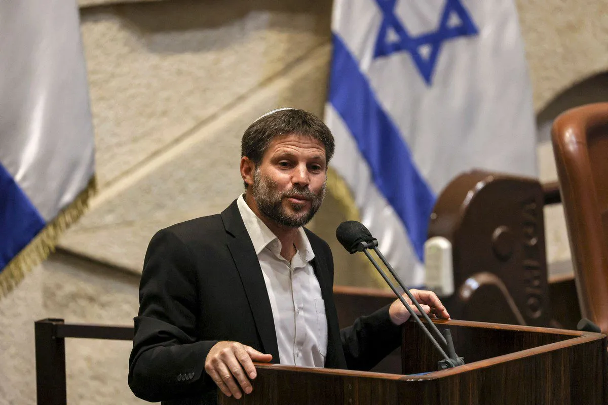 Ministro das Finanças de Israel, Bezalel Smotrich