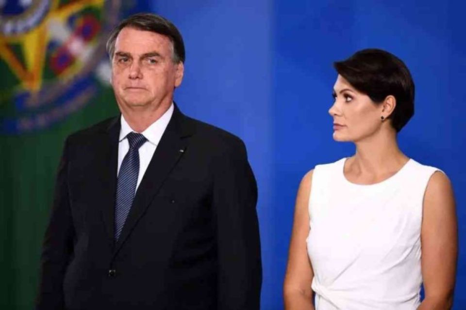 "É um certo medinho que eles têm do meu marido", afirmou Michelle Bolsonaro/Foto: EM Política "É um certo medinho que eles têm do meu marido", afirmou Michelle Bolsonaro/Foto: EM Política