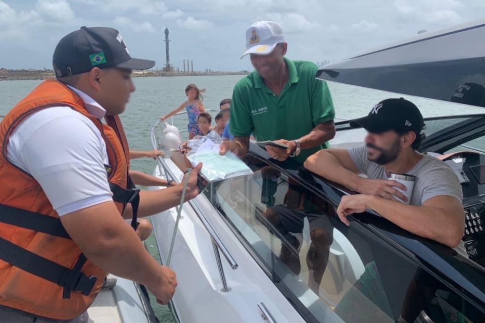 A ação é realizada nas áreas de maior fluxo de embarcações/Foto: Divulgação A ação é realizada nas áreas de maior fluxo de embarcações/Foto: Divulgação