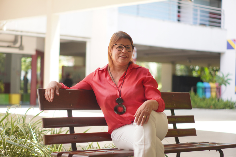 Sandra voltou à universidade após dez anos e se sente acolhida por professores e colegas