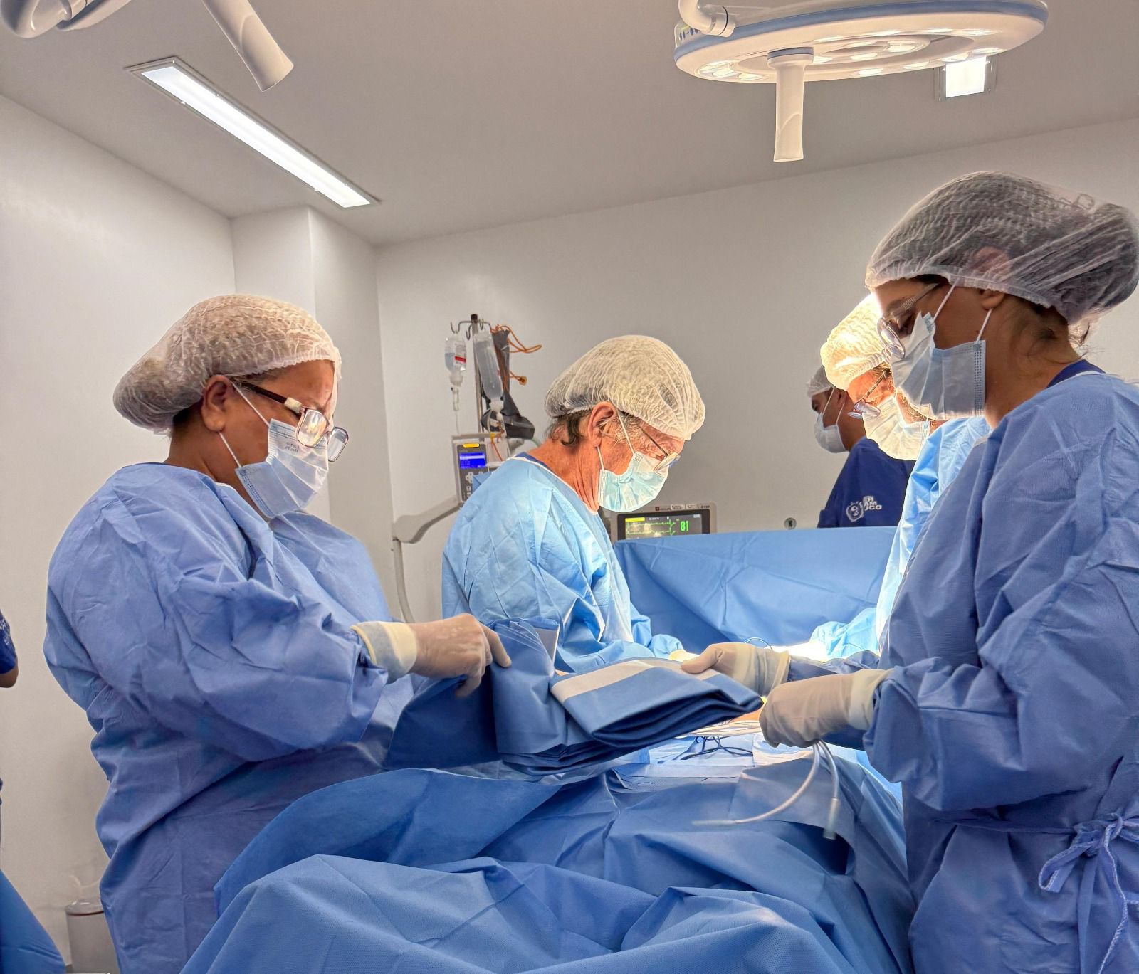 Equipe médica  captou órgão para transplante/Foto: Governo de Pernambuco