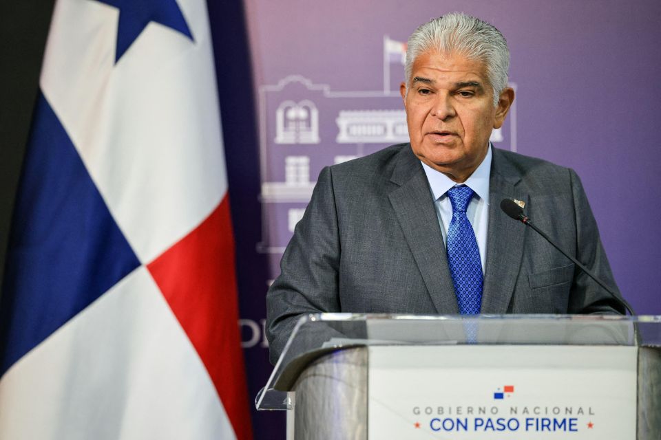 Presidente do Panam&aacute;, Jos&eacute; Ra&uacute;l Mulino/Foto: AFP PHOTO/PANAMA PRESIDENCY/HANDOUT