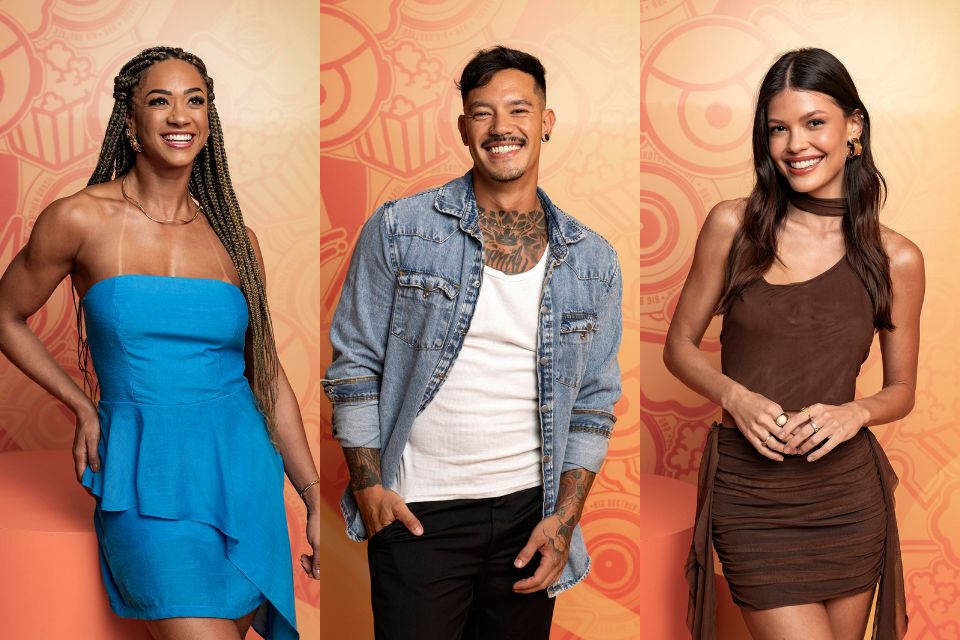 Aline, Gabriel e Vitória estão no Paredão/Foto: Divulgação/Globo Aline, Gabriel e Vitória estão no Paredão/Foto: Divulgação/Globo