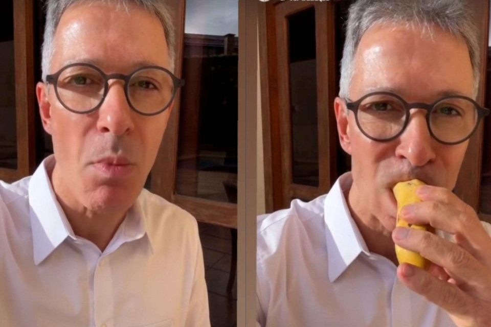Zema come banana com casca para criticar alta no preço dos alimentos