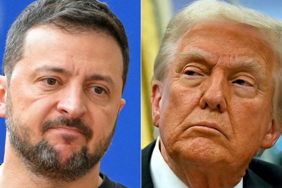 Zelensky confirmou que conversou hoje com Trump sobre as possibilidades de alcançar a paz na Ucrânia/Crédito: NICOLAS TUCAT, ANDREW CABALLERO-REYNOLDS / AFP