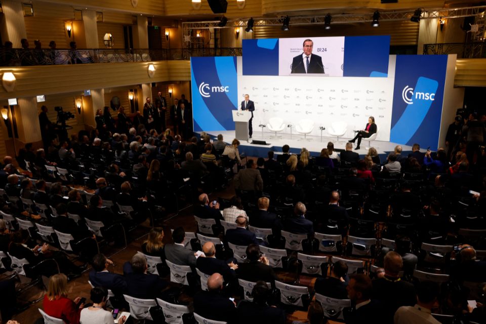 O ministro da Defesa alemão, Boris Pistorius, fala no palco durante a 61ª Conferência de Segurança de Munique/Foto: Michaela STACHE/AFP O ministro da Defesa alemão, Boris Pistorius, fala no palco durante a 61ª Conferência de Segurança de Munique/Foto: Michaela STACHE/AFP