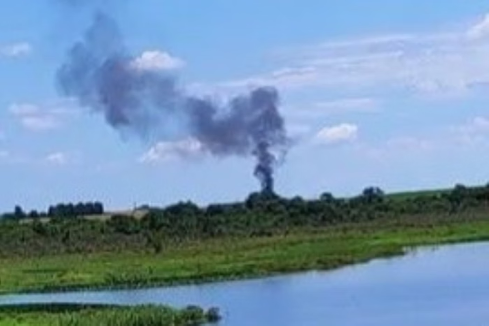 Queda de avião aconteceu neste sábado (15)/Reprodução/redes sociais Queda de avião aconteceu neste sábado (15)/Reprodução/redes sociais