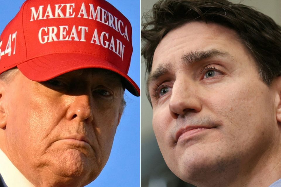 O presidente dos Estados Unidos conversou nesta quarta por telefone com o primeiro-ministro canadense, Justin Trudeau/Cr&eacute;dito: ROBERTO SCHMIDT, DAVE CHAN / AFP