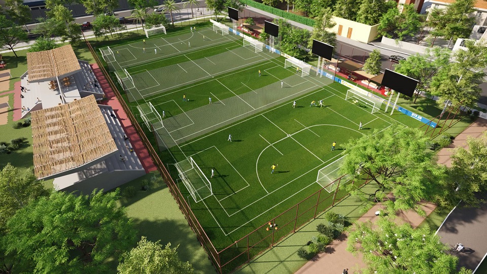 Projeto do Parque Santana prevê campo padrão Fifa/Divulgação Projeto do Parque Santana prevê campo padrão Fifa/Divulgação