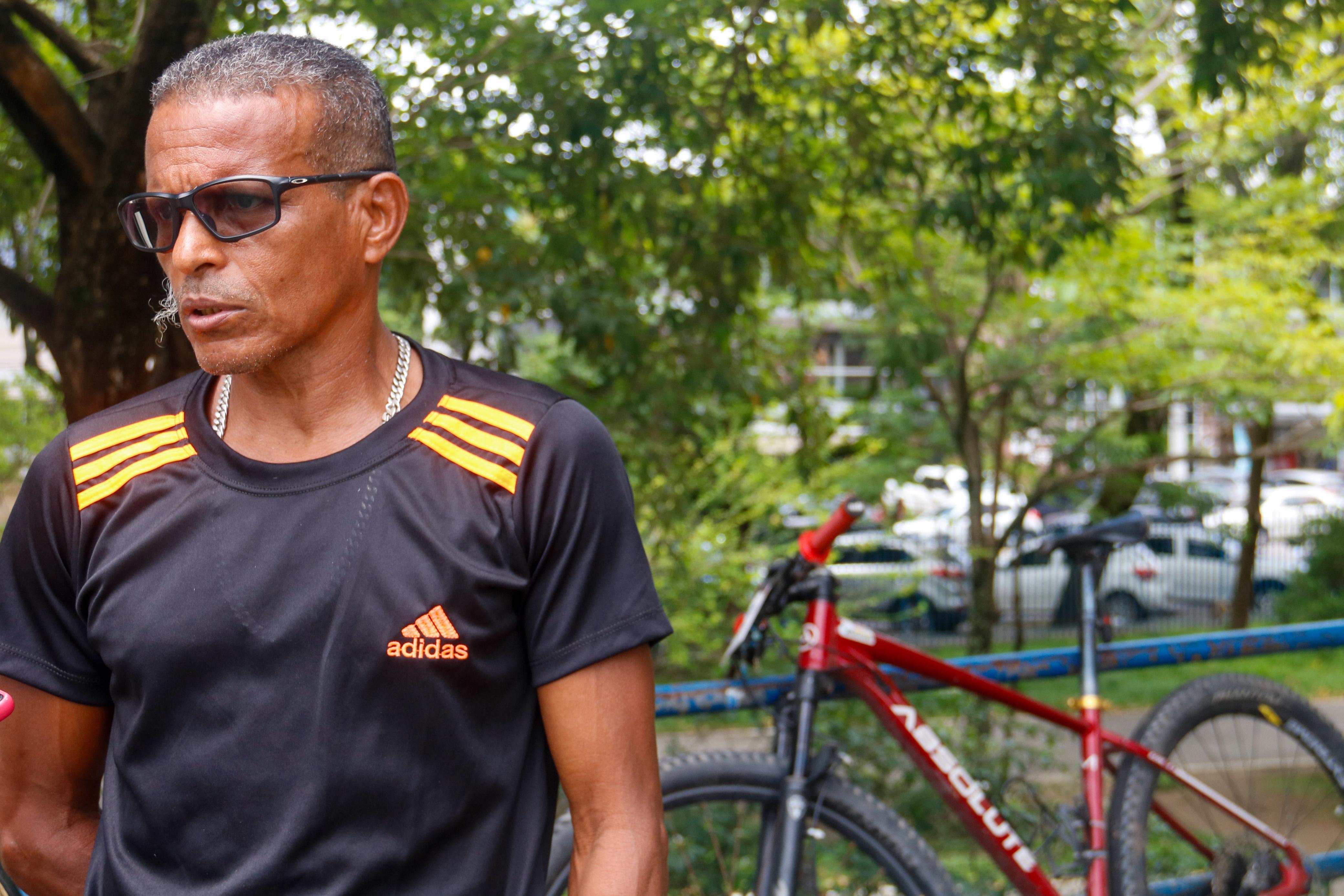 Gilmar participou da fundação da pista de BMX, há quarenta anos.