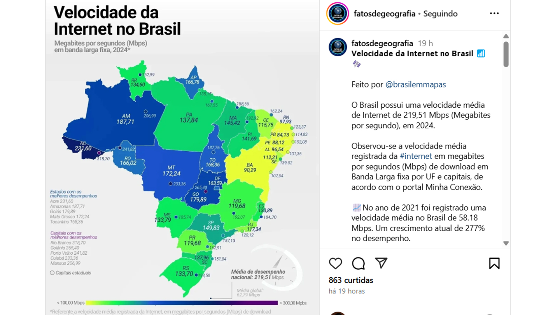 /Reprodução/Perfil @brasilemmapas