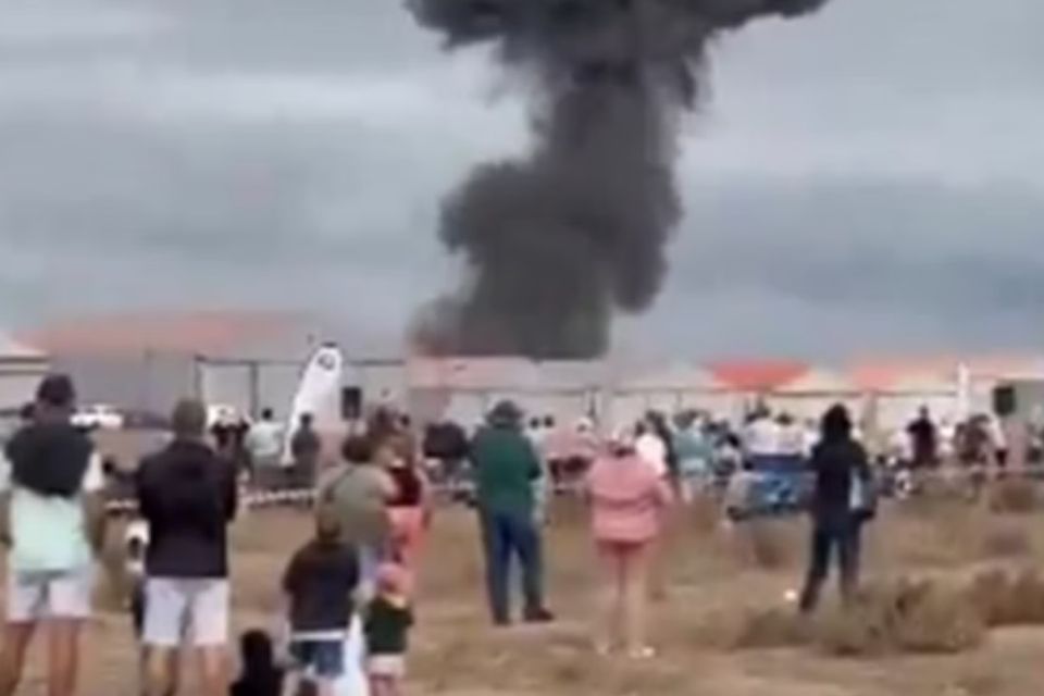 O piloto morreu na queda/foto: Reprodução/X
