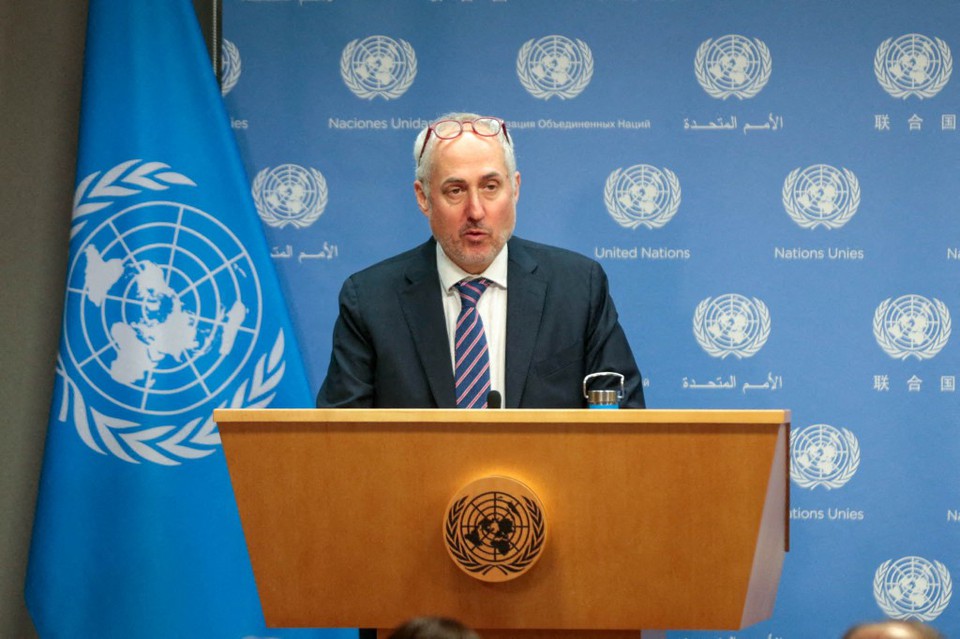 O porta-voz do secretário-geral da ONU, Stéphane Dujarric/foto: AFP