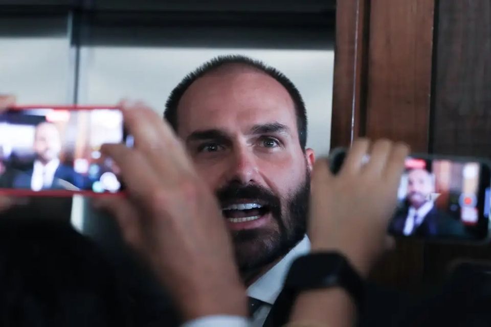 Deputado federal licenciado Eduardo Bolsonaro (PL)