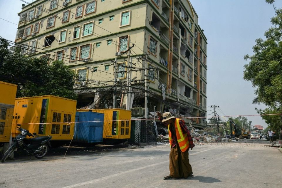 De acordo com o USGS, a liquefação desencadeada pelo terremoto pode ser extensa em gravidade e amplitude/foto: SAI AUNG MAIN/AFP De acordo com o USGS, a liquefação desencadeada pelo terremoto pode ser extensa em gravidade e amplitude/foto: SAI AUNG MAIN/AFP