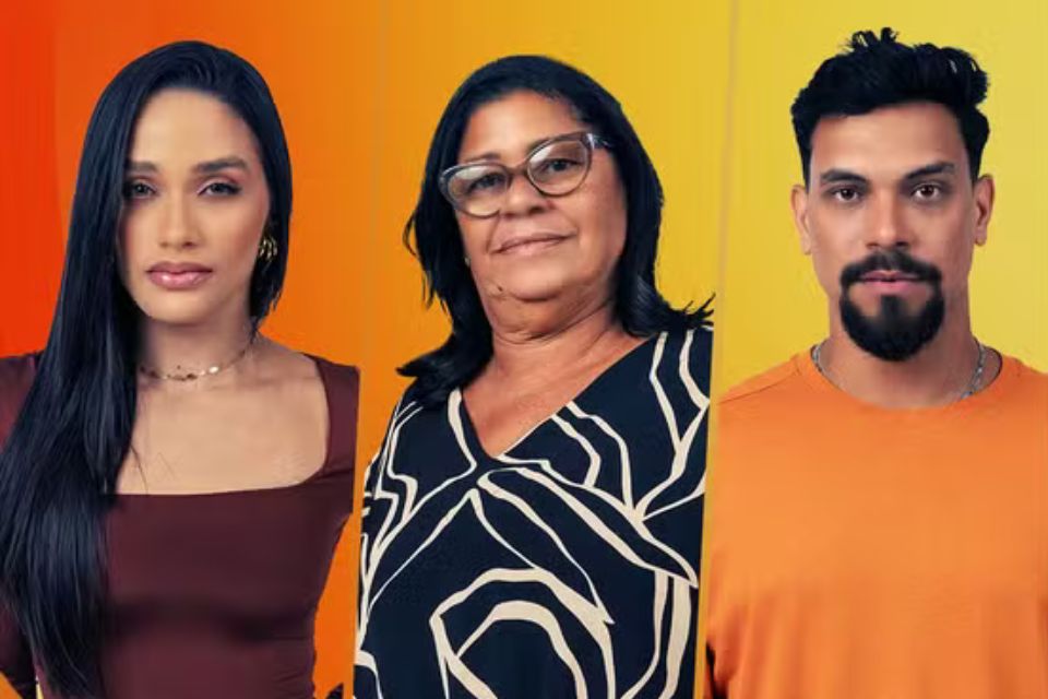 Eva, Joselma e Vinícius disputam o décimo primeiro Paredão do BBB 25/foto: Gshow Eva, Joselma e Vinícius disputam o décimo primeiro Paredão do BBB 25/foto: Gshow