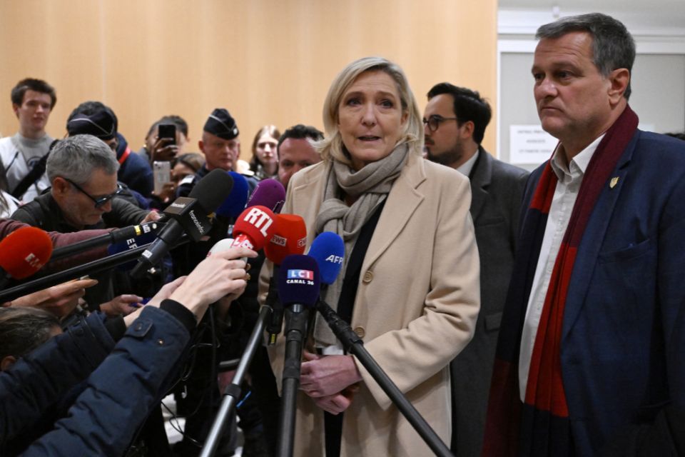 A francesa não poderá se candidatar a eleição presidencial de 2027/Crédito: GREGOIRE CAMPIONE / AFP A francesa não poderá se candidatar a eleição presidencial de 2027/Crédito: GREGOIRE CAMPIONE / AFP