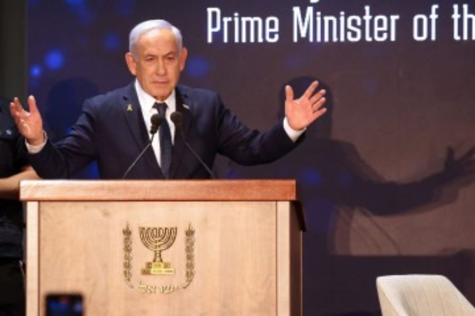 Benjamin Netanyahu, primeiro ministro de Israel/crédito: Menahem KAHANA / AFP Benjamin Netanyahu, primeiro ministro de Israel/crédito: Menahem KAHANA / AFP