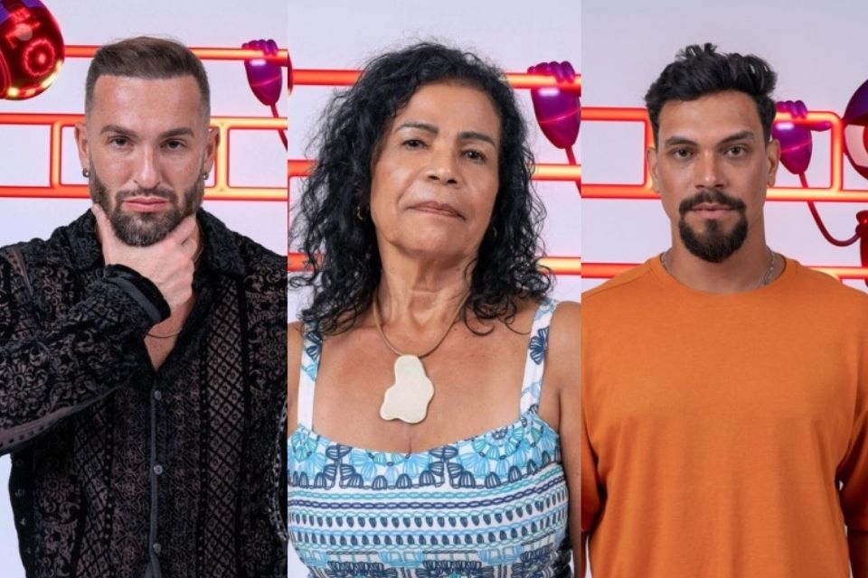 Na foto, da esquerda para a direita: Diego, Vilma e Vinícius/foto: Gshow Na foto, da esquerda para a direita: Diego, Vilma e Vinícius/foto: Gshow