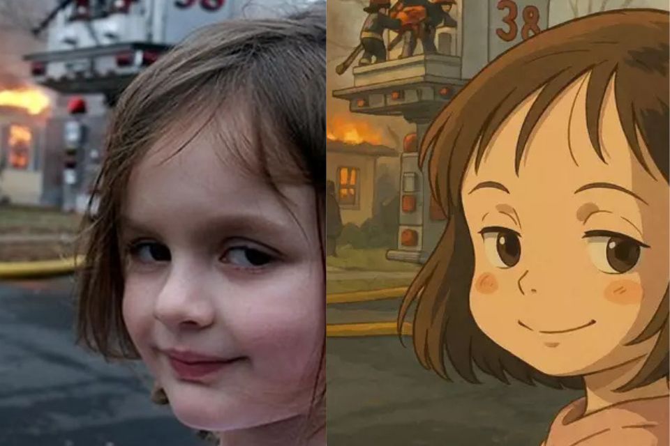 O ChatGPT ganhou, em uma hora, 1 milhão de novos usuários após trend inspirada no estilo Studio Ghibli/foto: Reprodução/Redes sociais O ChatGPT ganhou, em uma hora, 1 milhão de novos usuários após trend inspirada no estilo Studio Ghibli/foto: Reprodução/Redes sociais