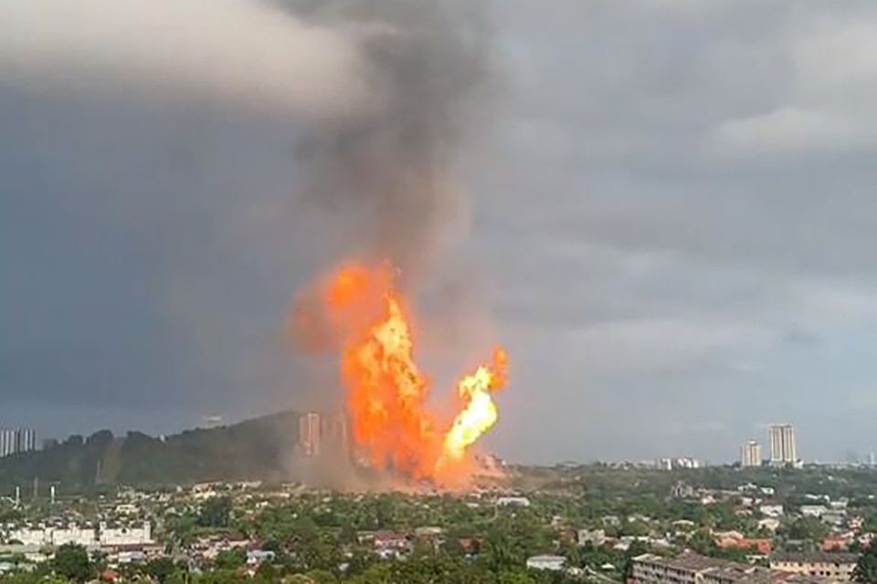 Cerca de 50 casas na região foram atingida/Crédito: Courtesy of Tiktok user @by_tharraa / AFP