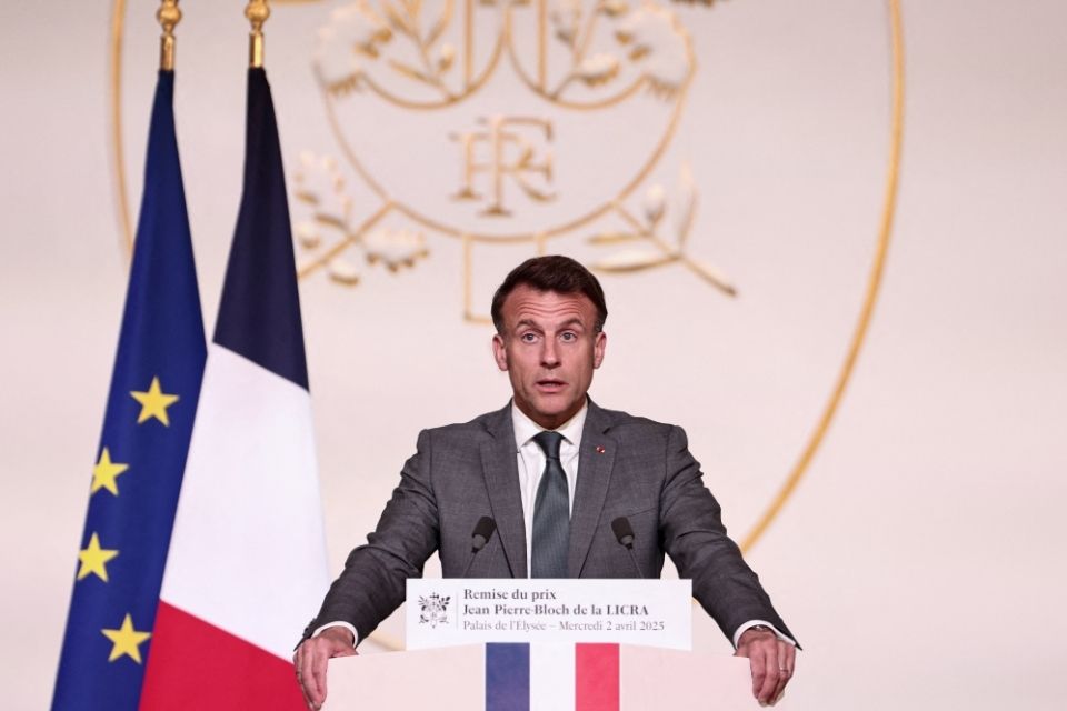 Presidente da França, Emmanuel Macron/fotos: THIBAUD MORITZ/AFP Presidente da França, Emmanuel Macron/fotos: THIBAUD MORITZ/AFP