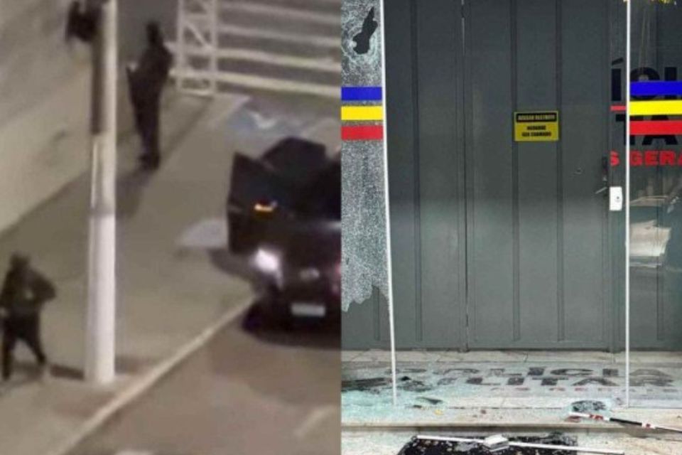Uma agência da Caixa Econômica e o 79º Batalhão da Polícia Militar foram alvos dos ataques/crédito: Reprodução/Redes sociais Uma agência da Caixa Econômica e o 79º Batalhão da Polícia Militar foram alvos dos ataques/crédito: Reprodução/Redes sociais