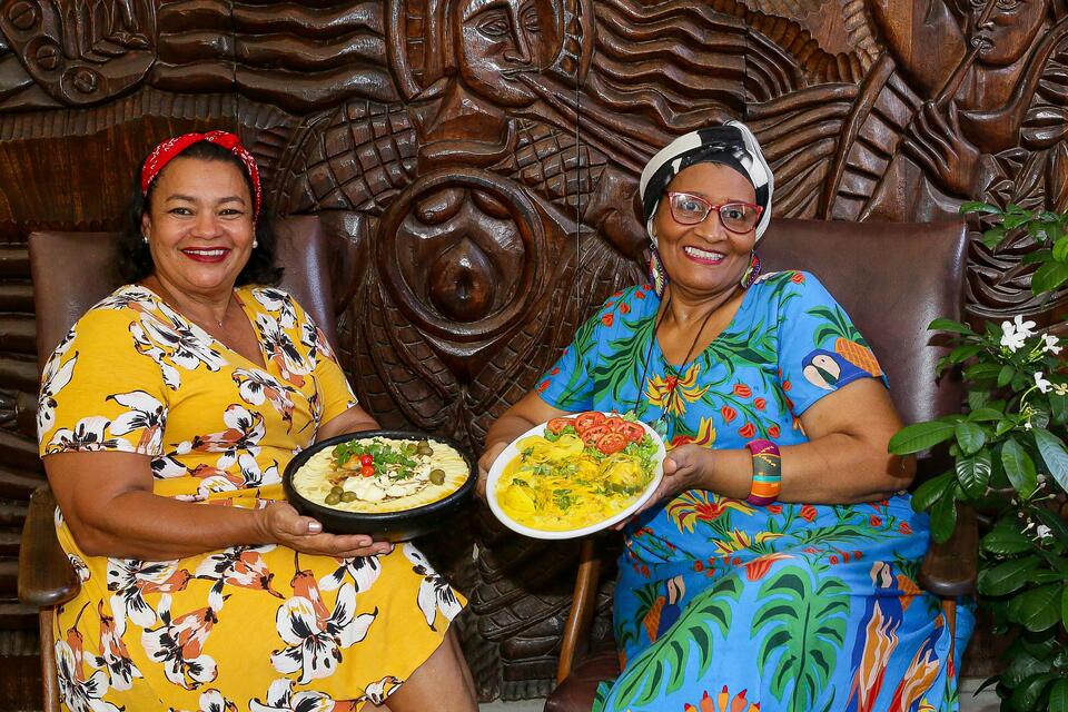 Chefs Lúcia Soares (esq) e Rosa Maria (dir)/Foto: Rafael Vieira/DP Foto Chefs Lúcia Soares (esq) e Rosa Maria (dir)/Foto: Rafael Vieira/DP Foto