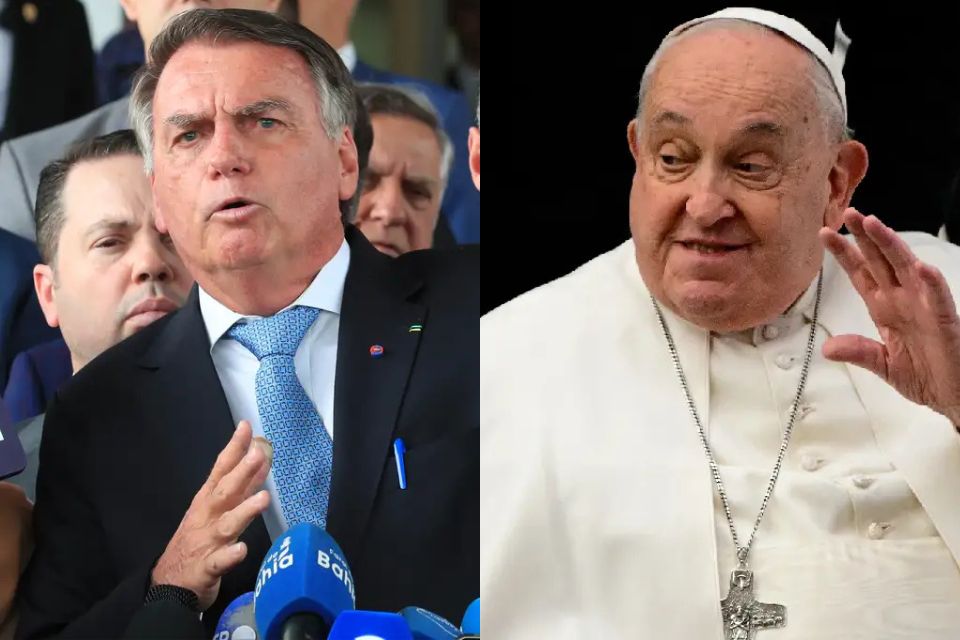 Bolsonaro chegou a criticar uma mensagem divulgada pelo pontífice em favor da proteção da Amazônia/foto: Lula Marques/Agência Brasil e Tiziana FABI/AFP Bolsonaro chegou a criticar uma mensagem divulgada pelo pontífice em favor da proteção da Amazônia/foto: Lula Marques/Agência Brasil e Tiziana FABI/AFP