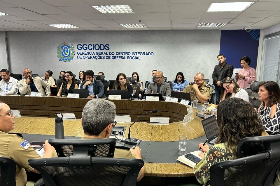 Encontro foi realizado no Centro Integrado de Comando e Controle Estadual (CICCE)/Foto: Divulgação/SDS-PE Encontro foi realizado no Centro Integrado de Comando e Controle Estadual (CICCE)/Foto: Divulgação/SDS-PE