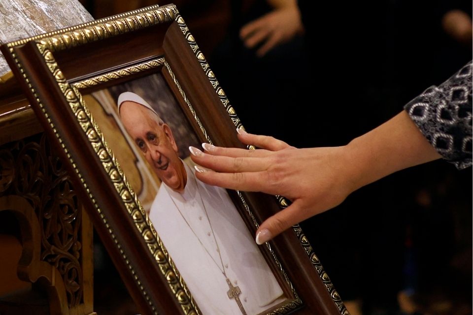 O papa Francisco morreu na segunda-feira (24)/foto: JALAA MAREY/AFP O papa Francisco morreu na segunda-feira (24)/foto: JALAA MAREY/AFP