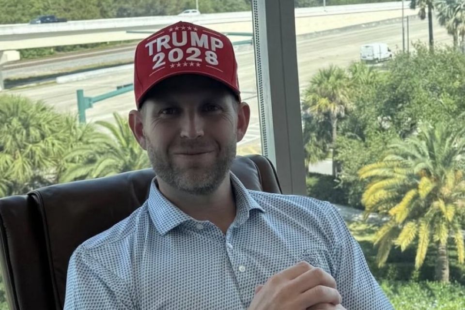 Eric Trump, um dos filhos do presidente americano/foto: Reprodução/X Eric Trump, um dos filhos do presidente americano/foto: Reprodução/X