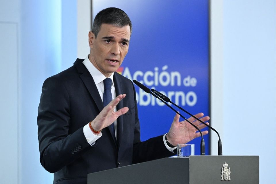 Primeiro-ministro espanhol, Pedro Sánchez/foto: JAVIER SORIANO/AFP Primeiro-ministro espanhol, Pedro Sánchez/foto: JAVIER SORIANO/AFP