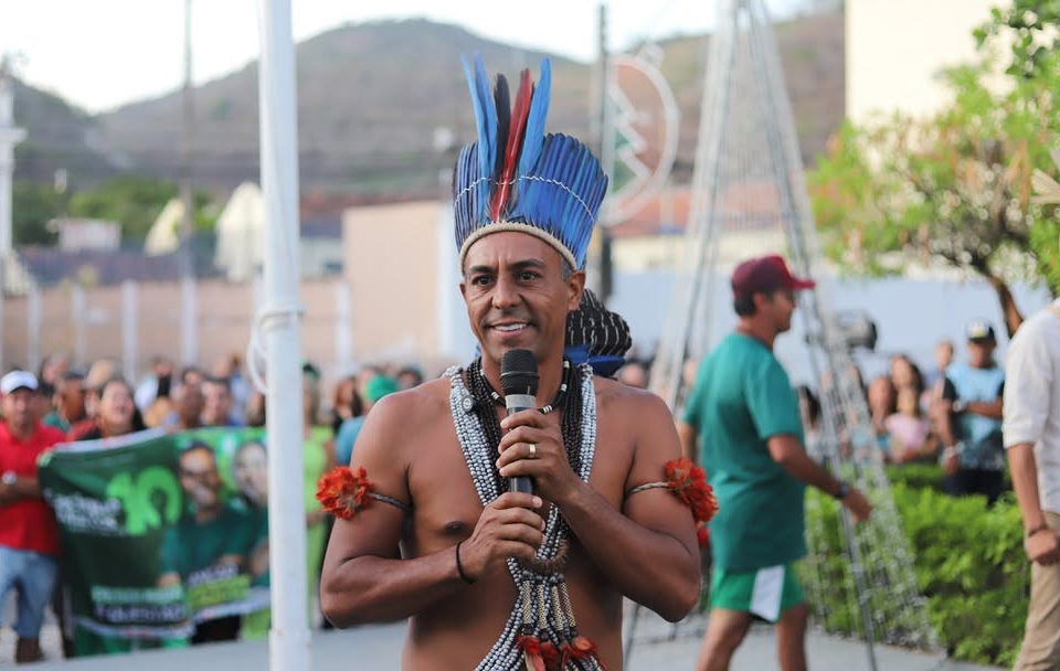 Cacique Marcos Xukuru retoma ao cargo neste sábado (3)./Foto: Divulgação Cacique Marcos Xukuru retoma ao cargo neste sábado (3)./Foto: Divulgação