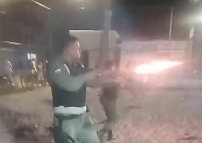 Segundo a Corpora&ccedil;&atilde;o, houve um tumulto com insultos e investidas ao policiamento./Foto: Reprodu&ccedil;&atilde;o/Redes sociais