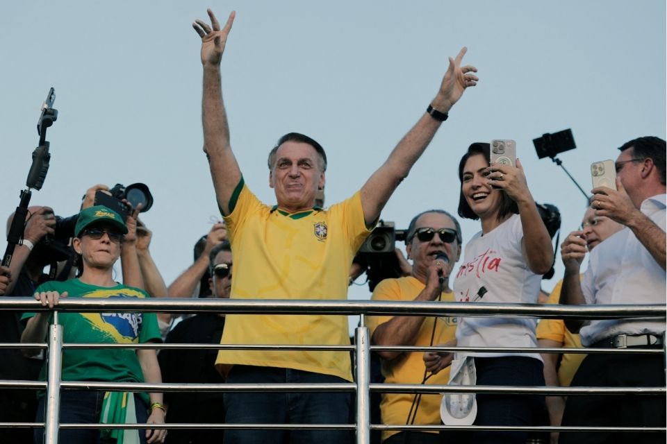 Ex-presidente participou de ato em Brasília/foto: SERGIO LIMA/AFP Ex-presidente participou de ato em Brasília/foto: SERGIO LIMA/AFP