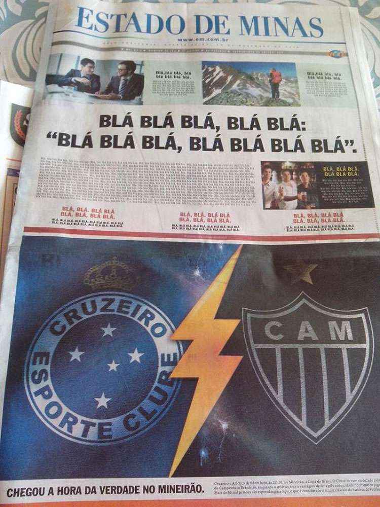 Em Minas, na quarta-feira, nada foi mais importante que a grande final da Copa do Brasil
