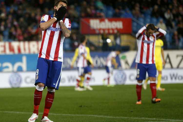Atlético de Madrid levou o gol da derrota aos 39 minutos do segundo tempo
