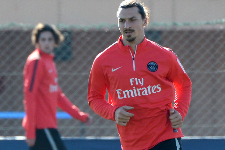 Sem Cavani e Lavezzi, afastados, PSG deposita esperanças no sueco Ibrahimovic contra o Bastia