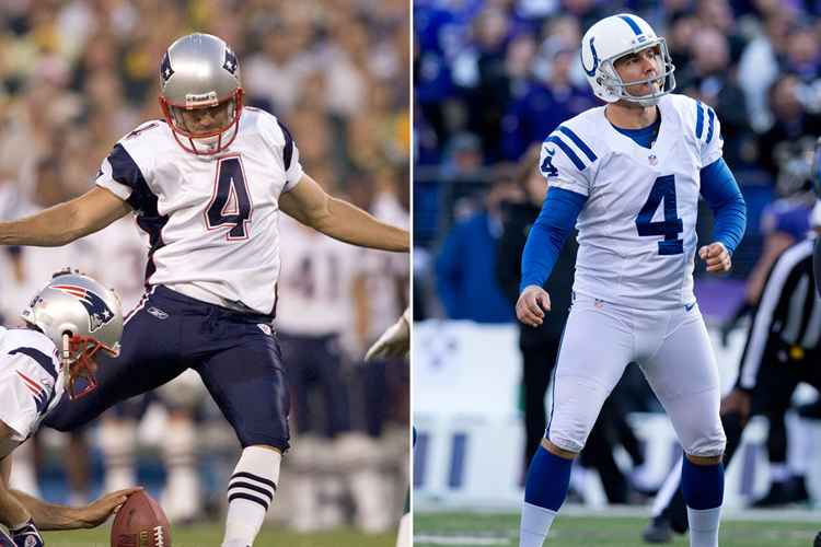 Adam Vinatieri conquistou quatro anéis de campeão do Super Bowl, sendo três com os Patriots