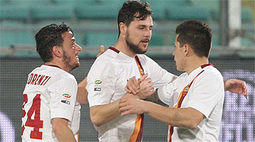 Em campo, a Roma teve muitas dificuldades contra o bem postado Empoli