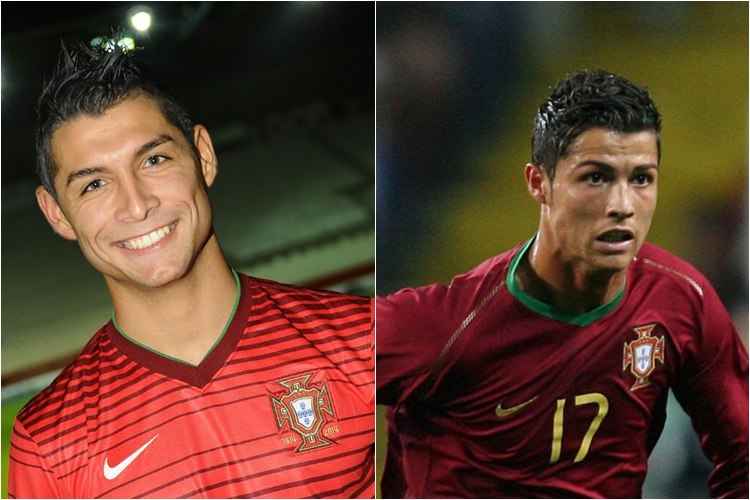 Saki, 23 anos, à esquerda; Cristiano Ronaldo, aos 23, em 2007, à direita