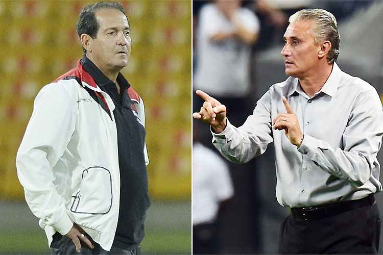 São Paulo de Muricy Ramalho (E) encara o Corinthians comandado por Tite (D), em duelo no Paulista