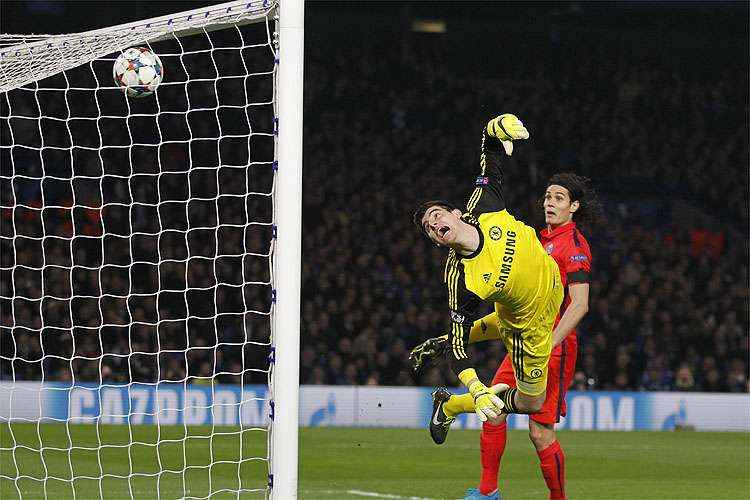 Cabeceio de Thiago Silva, nos instantes finais da partida, encobriu goleiro Courtois e selou vaga do PSG