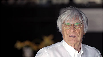 O chefe da Fórmula 1, Bernie Ecclestone