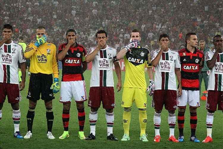 Wagner do Nascimento Magalhães ainda relata não ter visto o protesto feito pelos atletas dos dois times