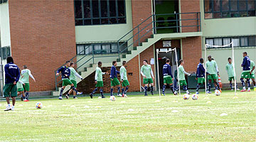 Caldense fez um treino fechado no sábado