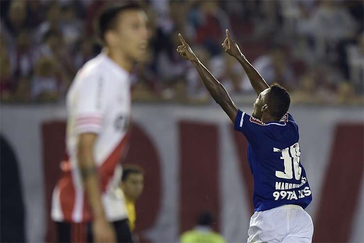 Marquinhos marcou o gol da vitória e ofuscou a festa da torcida argentina no Estádio Monumental de Núñez